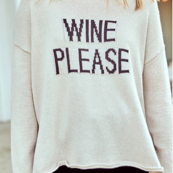 Cozy Wine Please Loose Fit Sweater Top - Picture 2 of 4